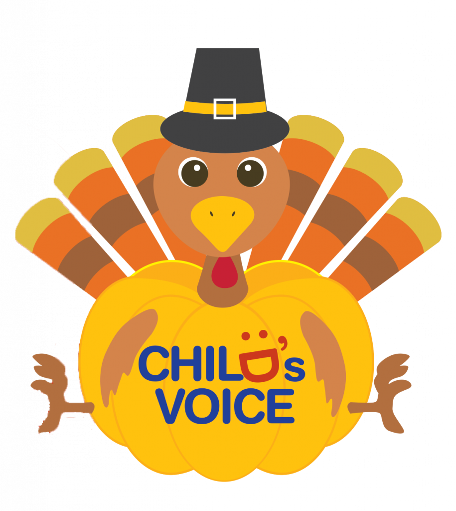 Turkey with Child's Voice logo