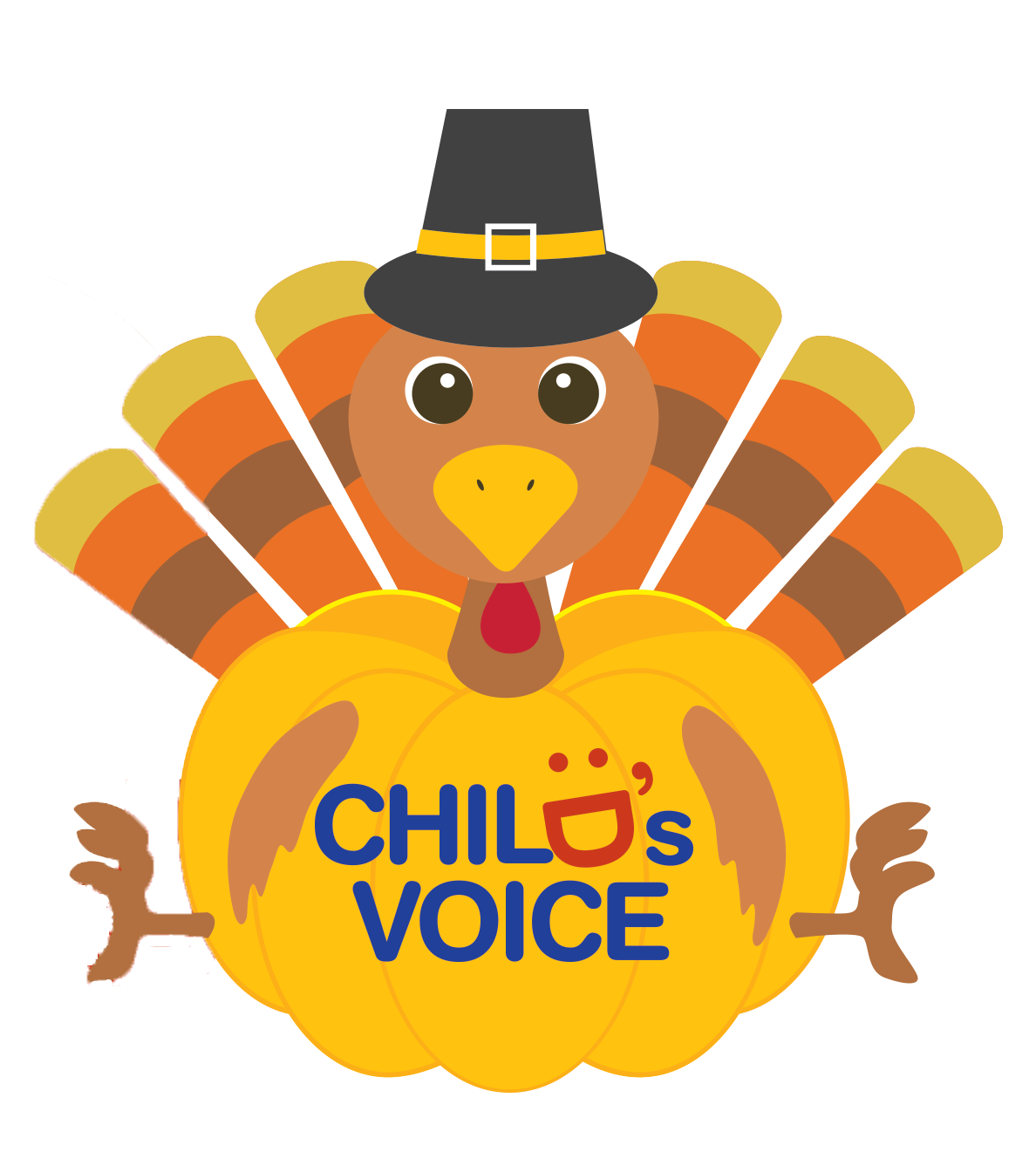 Turkey with Child's Voice logo
