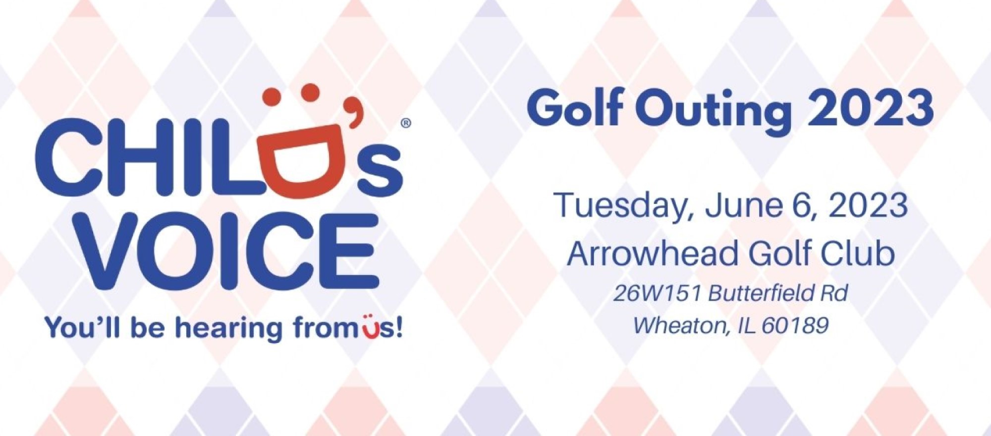 Child's Voice Golf Outing June 6, 2023 Arrowhead Golf Club Wheaton Illinois