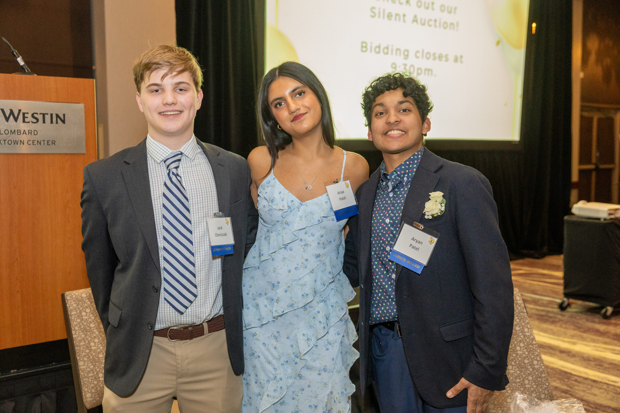 Junior Board - Jack Oleniczak, Ariya Patel and Aryan Patel